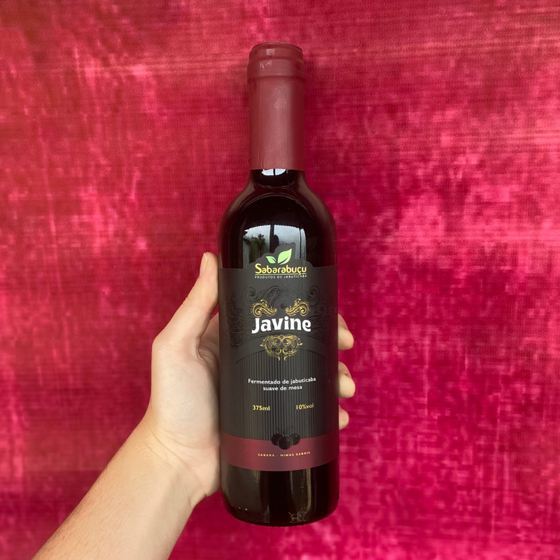 Javine Suave 375ml - Vinho Tinto de Jabuticaba Suave