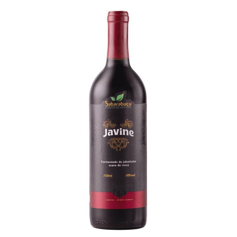 Javine Suave 750ml - Vinho Tinto de Jabuticaba Suave