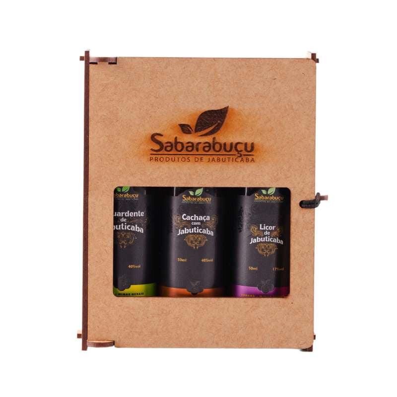 Kit com 3 Miniaturas de Bebidas de Jabuticaba 50ml cada