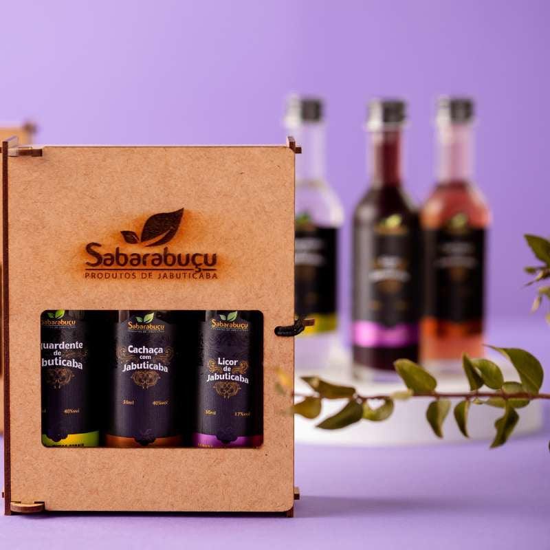 Kit com 3 Miniaturas de Bebidas de Jabuticaba 50ml cada
