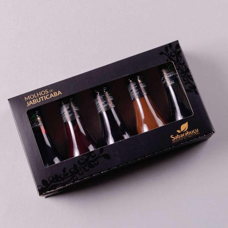 Kit com 5 Miniaturas de Molhos de Jabuticaba 60ml cada