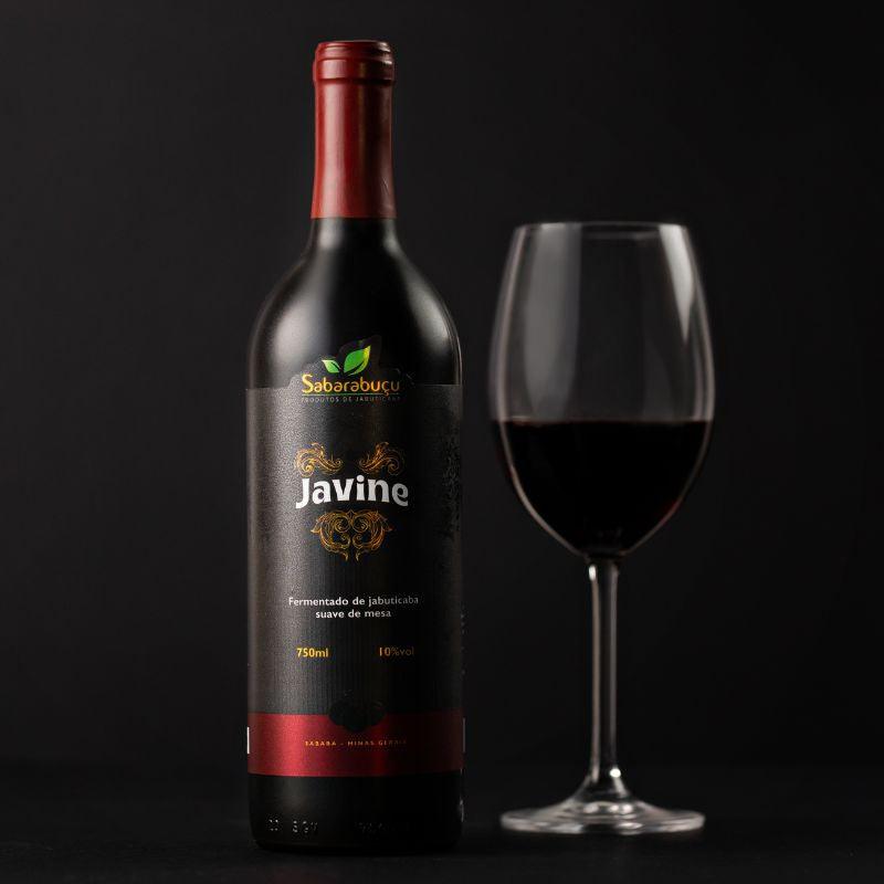 Javine Suave 750ml - Vinho Tinto de Jabuticaba Suave