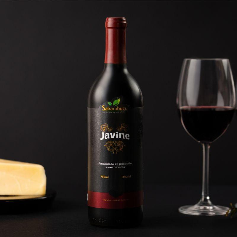 Javine Suave 750ml - Vinho Tinto de Jabuticaba Suave