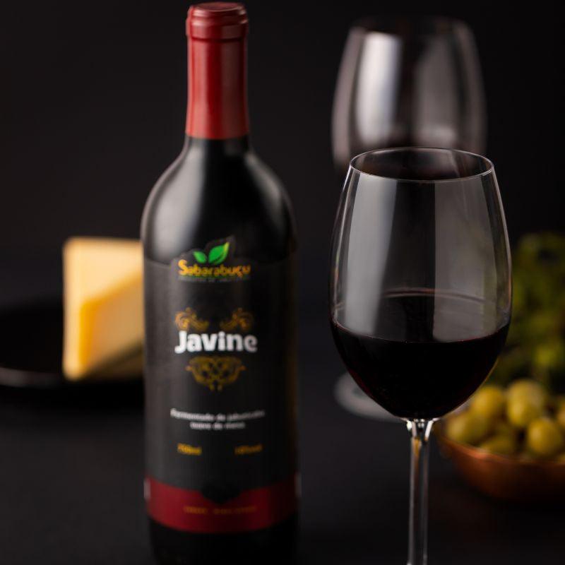 Javine Suave 750ml - Vinho Tinto de Jabuticaba Suave